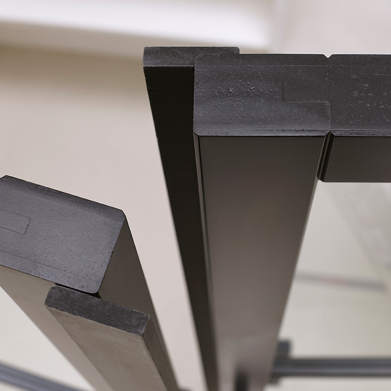 Binnendeur Skantrae SSL 14509 Blank Glas Zwart Gelakt